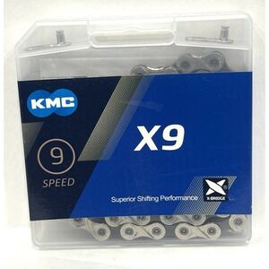 KMC X9 9-Speed Bicycle Chain 116 Links MissingLink Shimano SRAM Campagnolo